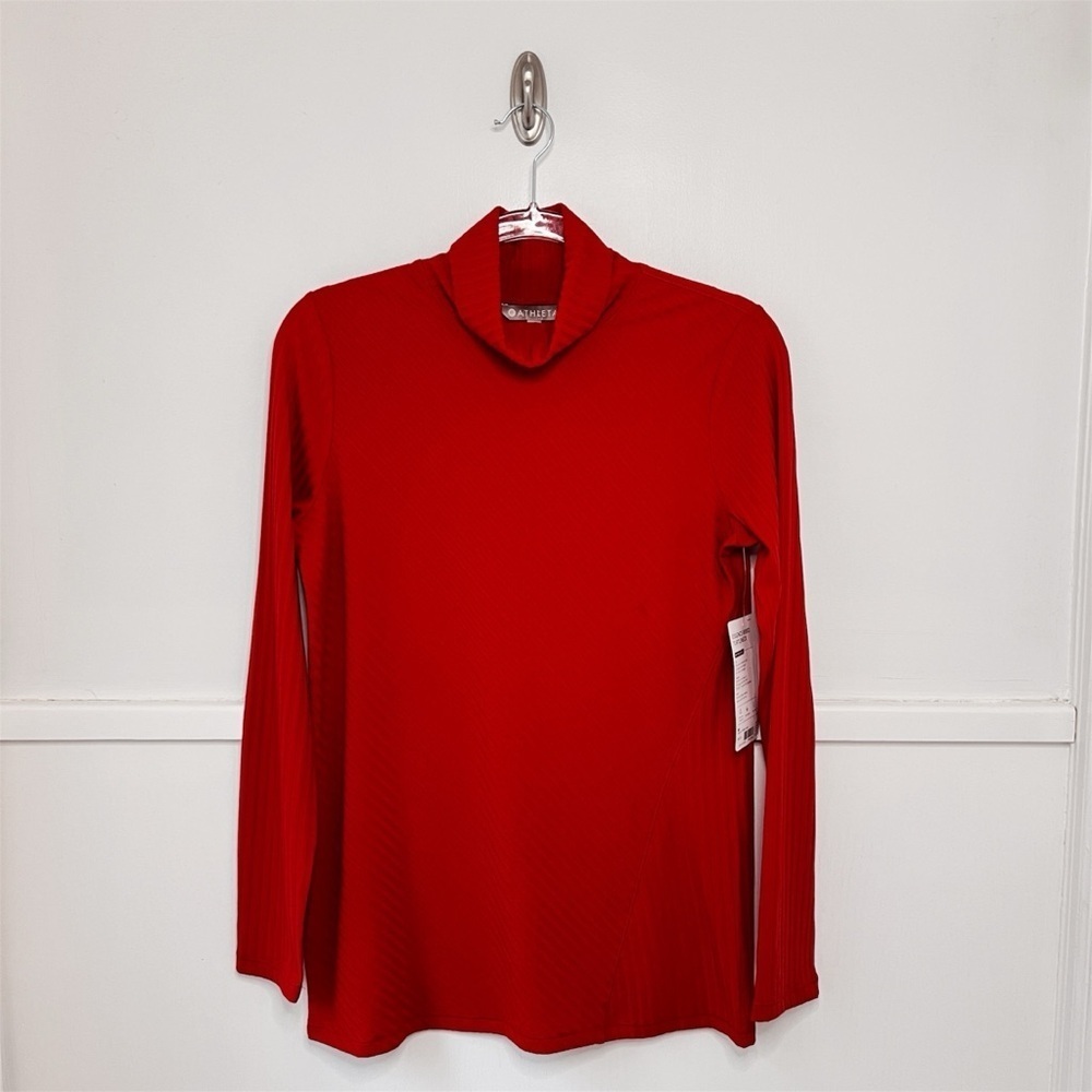 Athleta Red Essence Ribbed Turtleneck - Picture 8 of 14
